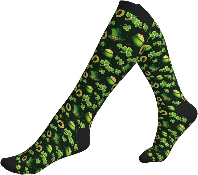 thmnj Compression Socks Knee High Support Socks for Women Men Circulation Stockings for Athletic Running Cycling Flying - Image 5